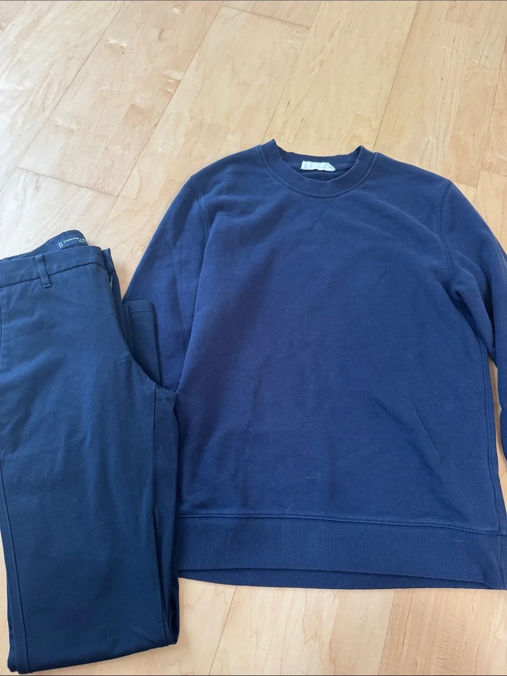 Everlane Uniform Menswear Bundle Size S Pants Sweatshirt Polo Tee Long Sleeve‎